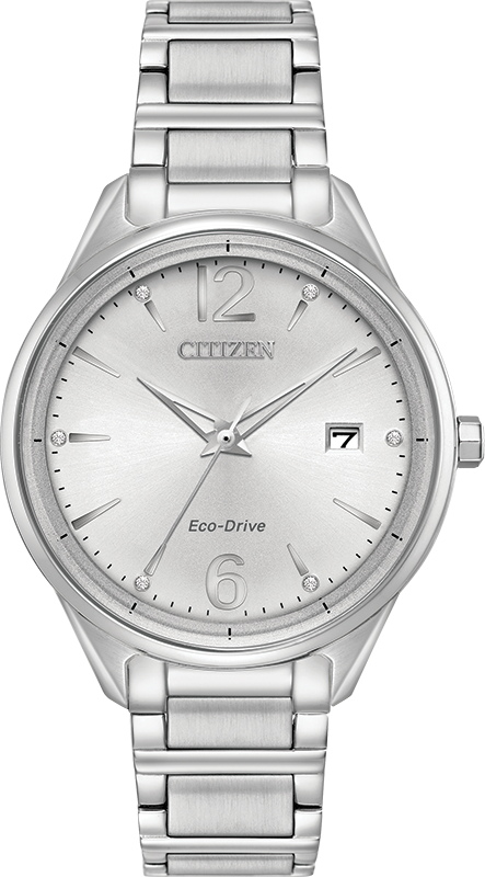 Chandler Silver Dial  37MM Eco-Drive FE6100-59A