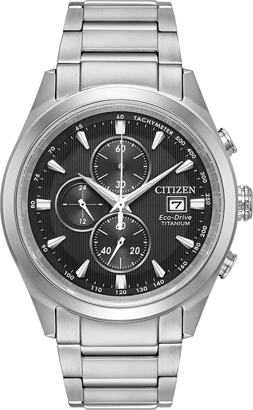 Chandler Black Dial 43MM Eco-Drive CA0650-58E