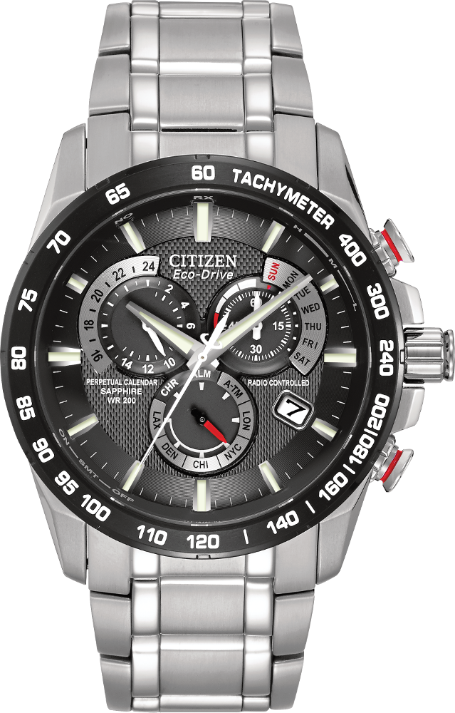 Citizen Perpetual Chrono A-T Grey Dial 42MM Eco-Drive AT4008-51E