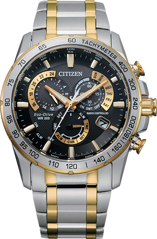 Perpetual Chrono A-T Black Dial 42MM Eco-Drive CB5894-50E