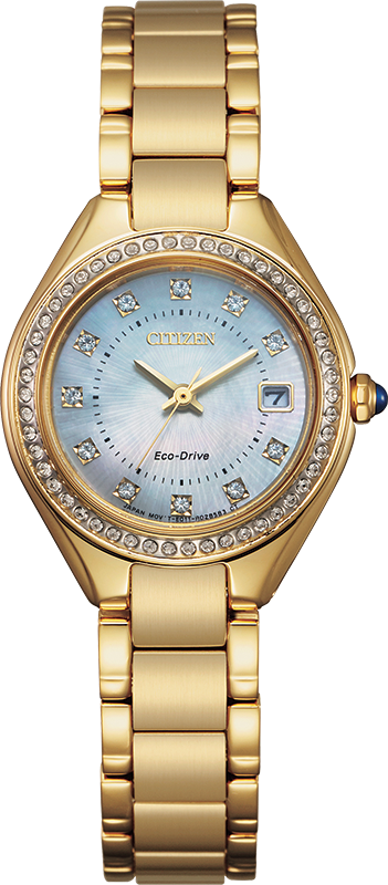 Silhouette Crystal Mother of Pearl Dial 26MM Eco-Drive EW2552-50D