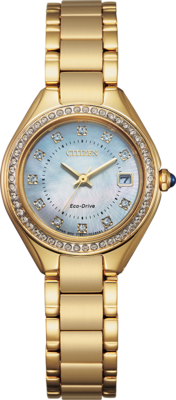 Silhouette Crystal Mother of Pearl Dial 26MM Eco-Drive EW2552-50D