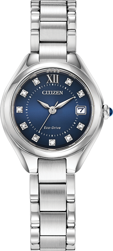 Silhouette Crystal Blue Dial 26MM Eco-Drive EW2540-83L
