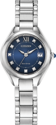 Silhouette Crystal Blue Dial 26MM Eco-Drive EW2540-83L