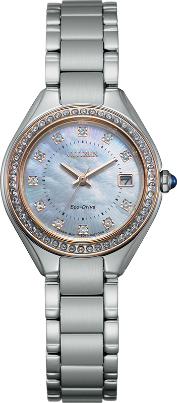 Silhouette Crystal Mother of Pearl Dial 26MM Eco-Drive EW2556-59Y