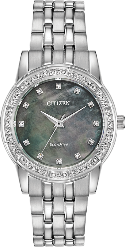Silhouette Crystal Mother of Pearl Dial  31MM Eco-Drive EM0770-52Y