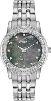 Silhouette Crystal Mother of Pearl Dial  31MM Eco-Drive EM0770-52Y