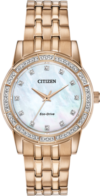 Silhouette Crystal Mother of Pearl Dial 31MM Eco-Drive EM0773-54D