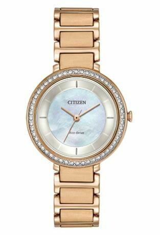 Silhouette Crystal Mother of Pearl Dial 30MM Eco-Drive EM0483-54D