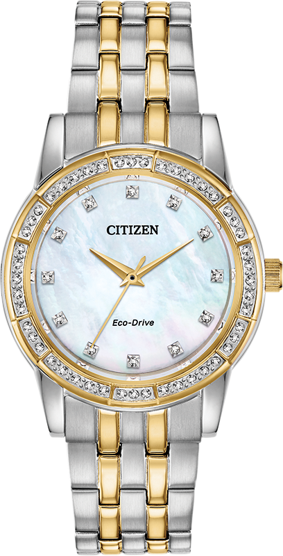 Silhouette Crystal Mother of Pearl Dial 31MM Eco-Drive EM0774-51D