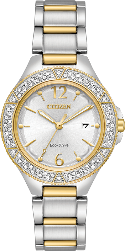 Silhouette Crystal Silver Dial 31MM Eco-Drive FE1164-53A
