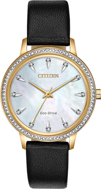 Silhouette Crystal Mother of Pearl Dial 36MM Eco-Drive FE7042-07D