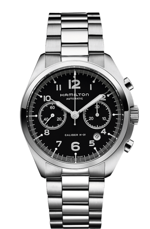 Khaki Aviation Black Dial 41MM Pioneer Automatic Chronograph H76416135