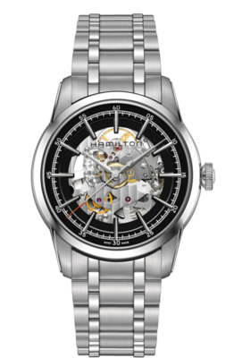 American Classic Railroad Skeleton Black Dial 42MM Automatic H40655131