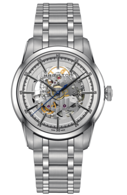 American Classic Railroad Skeleton  Silver Dial 42MM Automatic H40655151
