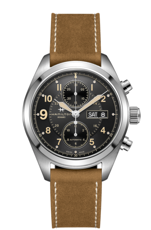 Khaki Field  Black Dial 42MM Automatic Chronograph H71616535