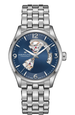 Jazzmaster Blue Dial 42MM Open Heart Automatic H32705141
