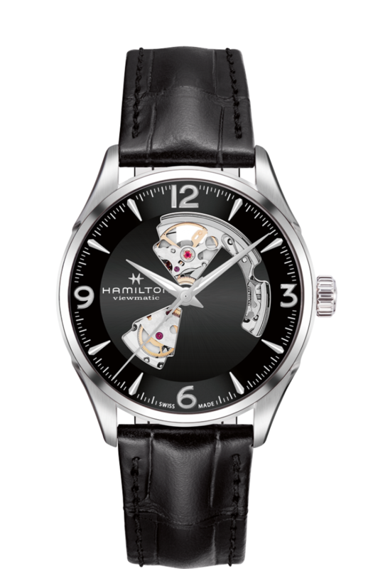 Jazzmaster Black Dial  42MM Open Heart Automatic H32705731