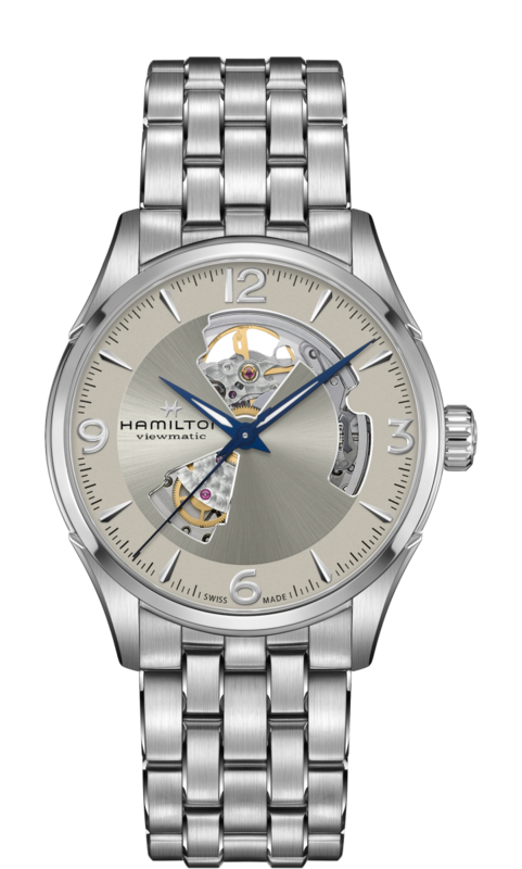 Jazzmaster Beige Dial 42MM Open Heart Automatic H32705121