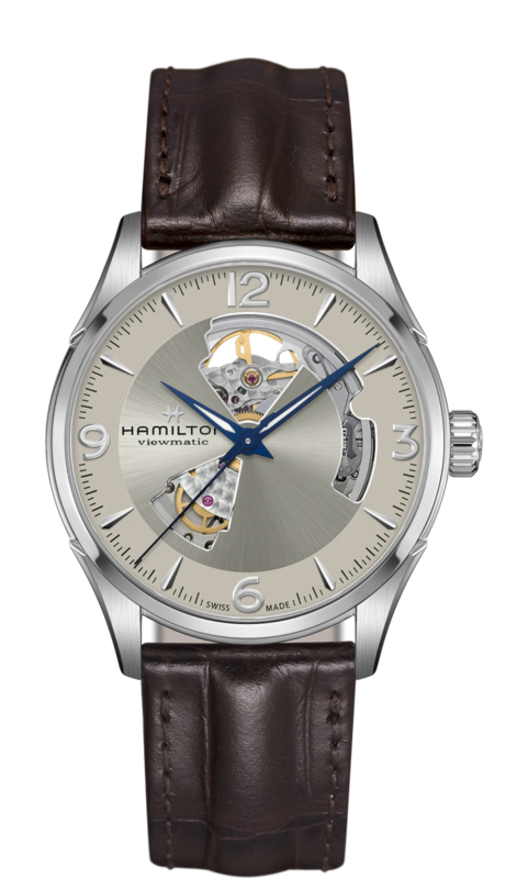 Jazzmaster Silver Dial 42MM Open Heart Automatic H32705521