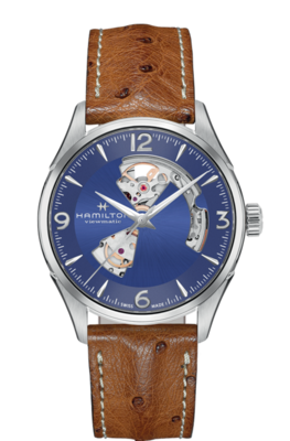 Jazzmaster Blue Dial  42MM Open Heart Automatic H32705041