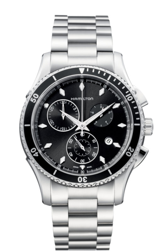 Jazzmaster Seaview Black Dial 44MM Quartz H37512131