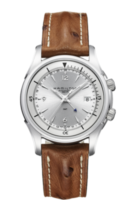 Jazzmaster Silver Dial 42MM  Traveler GMT Automatic H32625555