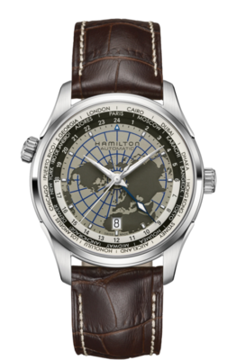 Jazzmaster Grey Dial 42MM GMT Automatic H32605581