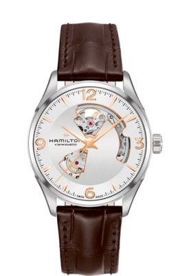 Jazzmaster Silver Dial 42MM Open Heart Automatic H32705551