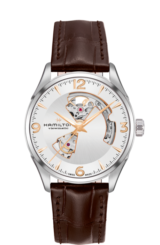 Jazzmaster Silver Dial 42MM Open Heart Automatic H32705551