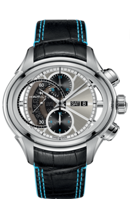 Jazzmaster Face 2 Face II Silver Dial 15MM Automatic Chrono H32866781