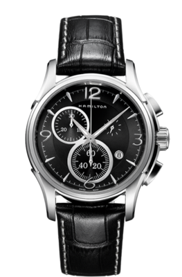Jazzmaster Black Dial 42MM Chrono Quartz H32612735