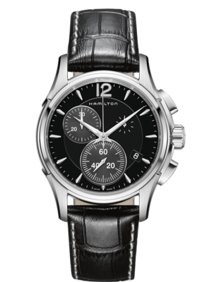 Jazzmaster Black Dial 42MM Chrono Quartz H32612731