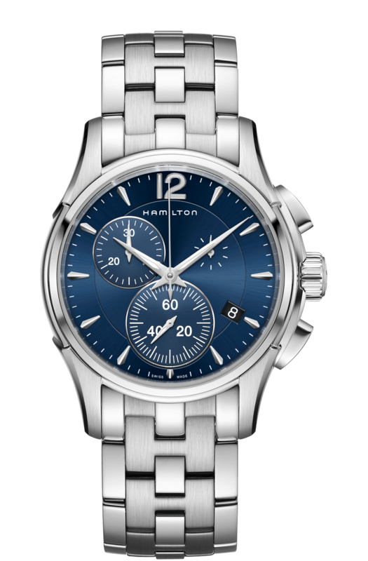 Jazzmaster Blue Dial 42MM   Chrono Quartz H32612141