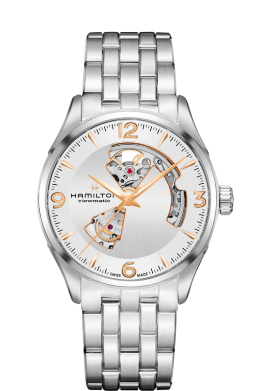Jazzmaster Silver Dial 42MM Open Heart Automatic H32705151
