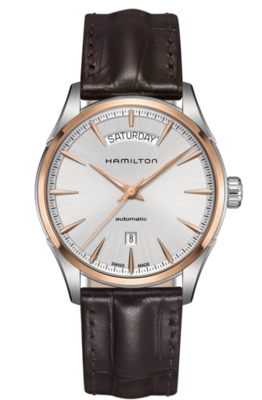 Jazzmaster Silver Dial 42MM Day  Date Automatic H42525551