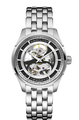 Jazzmaster Silver Dial 40MM Viewmatic Skeleton Automatic H42555151