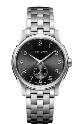 Jazzmaster Black Dial 40MM Thinline Small Second Quartz H38411183