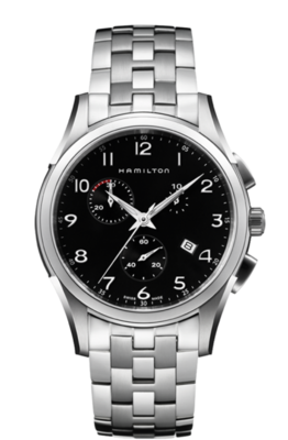 Jazzmaster Black Dial 43MM Thinline Chrono Quartz H38612133