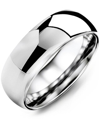 MGH - Men&#39;s Classic Wide Polished Tungsten Wedding Ring