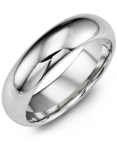 MHO - Men&#39;s Classic Polished Cobalt Wedding Ring