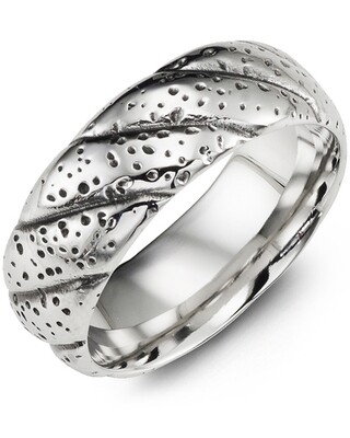 MHT - Men&#39;s Twisted Design Cobalt Wedding Ring