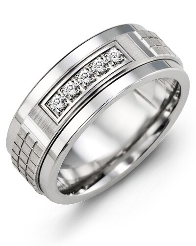 MKC MOD - Men&#39;s Carved Diamond Wedding Band