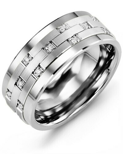MBS MOD - Men&#39;s Scattered Diamond Wedding Ring