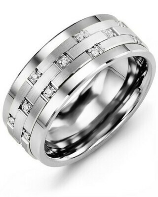 MBS MOD - Men&#39;s Scattered Diamond Wedding Ring