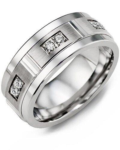 MKD MOD - Men's Quad Duo Diamond Wedding Ring