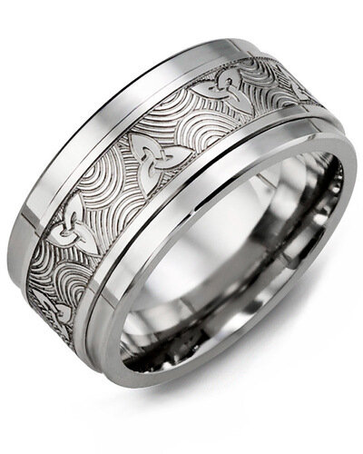 MJT MOD - Men's Celtic Love Symbol Wedding Ring