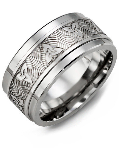 MJT MOD - Men&#39;s Celtic Love Symbol Wedding Ring