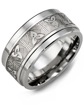 MJT MOD - Men&#39;s Celtic Love Symbol Wedding Ring
