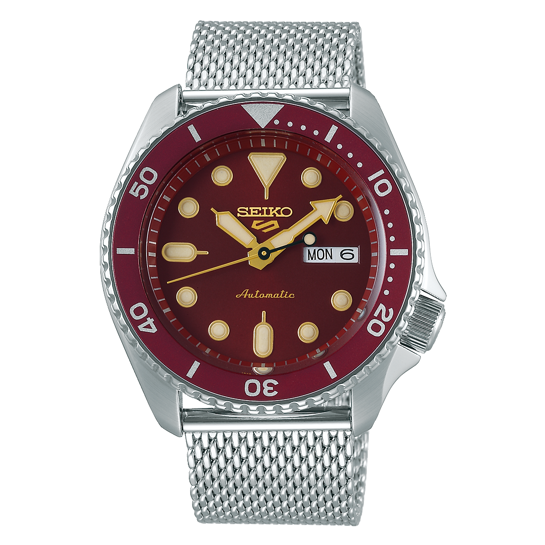 Seiko red dial men's watch sale